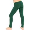 imageSTRETCH IS COMFORT Oh So Soft Solid Youth Girls Leggings  Comfortable Fit for Everyday Activities  Size 216Hunter Green