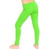 imageSTRETCH IS COMFORT Oh So Soft Solid Youth Girls Leggings  Comfortable Fit for Everyday Activities  Size 216Neon Lime