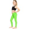 imageSTRETCH IS COMFORT Oh So Soft Solid Youth Girls Leggings  Comfortable Fit for Everyday Activities  Size 216Neon Lime