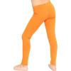 imageSTRETCH IS COMFORT Oh So Soft Solid Youth Girls Leggings  Comfortable Fit for Everyday Activities  Size 216Orange