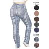 imageSTRETCH IS COMFORT Women Plus Size High Waist Cotton Bootcut Yoga Pants  XL7XBoho Chakra Blue