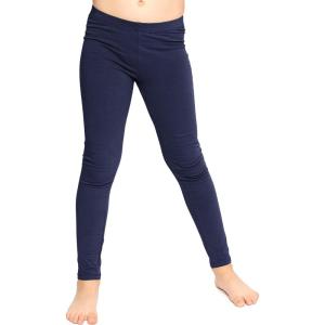 imageSTRETCH IS COMFORT Oh So Soft Solid Youth Girls Leggings  Comfortable Fit for Everyday Activities  Size 216Navy Blue