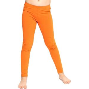 imageSTRETCH IS COMFORT Oh So Soft Solid Youth Girls Leggings  Comfortable Fit for Everyday Activities  Size 216Orange