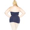 imageOh So Soft Ruched Bust Strapless Long Tube Top  Women Plus Size