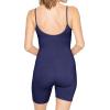 imageSTRETCH IS COMFORT Womens Cotton Camisole Unitard Shorties Navy Blue Large