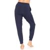 imageSTRETCH IS COMFORT Womens Cuffed Pleated Joggers Navy Blue Medium