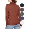imageSTRETCH IS COMFORT Womens and Plus Relaxed and Regular Turtleneck  XS 7XAlmond