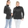 imageSTRETCH IS COMFORT Womens and Plus Relaxed and Regular Turtleneck  XS 7XBlack Cheetah