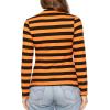 imageSTRETCH IS COMFORT Womens and Plus Relaxed and Regular Turtleneck  XS 7XBlack and Orange Stripes