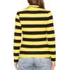imageSTRETCH IS COMFORT Womens and Plus Relaxed and Regular Turtleneck  XS 7XBlack and Yellow Stripes