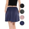 imageStretch is Comfort Womens Rayon Skater Skirt with Pockets Navy Blue Large