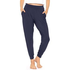 imageSTRETCH IS COMFORT Womens Cuffed Pleated Joggers Navy Blue Medium