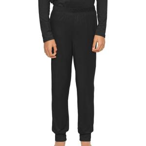 imageSTRETCH IS COMFORT Youth Boys Cuffed Lounge Pants  Soft Knit Joggers  PullOn Soft Bottoms  Relaxed Everyday Fit  416Black