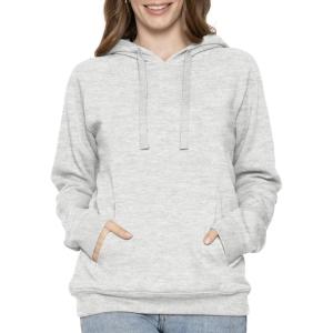 imageSTRETCH IS COMFORT Womens and Plus Size Soft Hoodie with Extra Side Seam Zippered Pocket  Cozy and Functional  S5XHeather Gray
