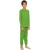 imageSTRETCH IS COMFORT Youth Boys Oh So Soft Jogger Set with Long Sleeve Crew Neck Top  Comfortable Kids Clothing  416Lime Green