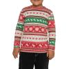 imageSTRETCH IS COMFORT Boys and Mens Oh So Soft Long Sleeve Top  Youth SAdult 3XRed Reindeer