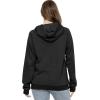 image:imageSTRETCH IS COMFORT Womens and Plus Side Soft Hoodie with Extra Side Seam Zippered Pocket  Cozy and Functional  S5XCalifornia Black