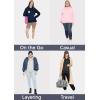 image:imageSTRETCH IS COMFORT Womens and Plus Side Soft Hoodie with Extra Side Seam Zippered Pocket  Cozy and Functional  S5XCalifornia Navy