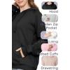 image:imageSTRETCH IS COMFORT Womens and Plus Side Soft Hoodie with Extra Side Seam Zippered Pocket  Cozy and Functional  S5XNew York White
