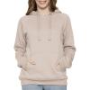 image:imageSTRETCH IS COMFORT Womens and Plus Side Soft Hoodie with Extra Side Seam Zippered Pocket  Cozy and Functional  S5XTan