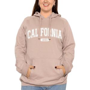 image:imageSTRETCH IS COMFORT Womens and Plus Side Soft Hoodie with Extra Side Seam Zippered Pocket  Cozy and Functional  S5XCalifornia Mocha