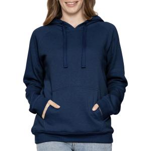 image:imageSTRETCH IS COMFORT Womens and Plus Side Soft Hoodie with Extra Side Seam Zippered Pocket  Cozy and Functional  S5XNavy Blue