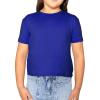 image:imageSTRETCH IS COMFORT Girls Print Classic Crew Neck Short and Long Sleeves Tee Shirt  Soft Everyday Basic Top  2T16Royal Blue