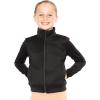 image:imageSTRETCH IS COMFORT Glitter  Gymnastics Jacket Mock Neck  Youth Size 416Mint Gold