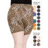 image:imageSTRETCH IS COMFORT Womens Plus Size Cotton Biker Shorts  Cotton  XLarge  7XBrown Cheetah