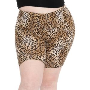 image:imageSTRETCH IS COMFORT Womens Plus Size Cotton Biker Shorts  Cotton  XLarge  7XBrown Cheetah
