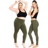 image:imageSTRETCH IS COMFORT Womens and Plus Size Oh So Soft Full and Knee Length Leggings  Basic Essentials  Small to 7XOlive Green