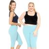 image:imageWomens and Plus Size KneeLength and Ankle Length LeggingsSky Blue