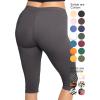 image:imageWomens and Plus Size KneeLength and Ankle Length LeggingsStone Gray