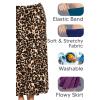 image:imageSTRETCH IS COMFORT Knee Length and Midi ALine Flowy Skirt  Comfortable Clothes for Women  S5XBlack