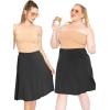 image:imageSTRETCH IS COMFORT Knee Length and Midi ALine Flowy Skirt  Comfortable Clothes for Women  S5XBlack