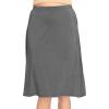 image:imageSTRETCH IS COMFORT Knee Length and Midi ALine Flowy Skirt  Comfortable Clothes for Women  S5XCharcoal Gray