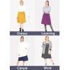 image:imageSTRETCH IS COMFORT Knee Length and Midi ALine Flowy Skirt  Comfortable Clothes for Women  S5XGrass Green