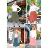 image:imageSTRETCH IS COMFORT Knee Length and Midi ALine Flowy Skirt  Comfortable Clothes for Women  S5XLight Pink