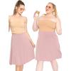 image:imageSTRETCH IS COMFORT Knee Length and Midi ALine Flowy Skirt  Comfortable Clothes for Women  S5XMauve