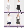 image:imageSTRETCH IS COMFORT Knee Length and Midi ALine Flowy Skirt  Comfortable Clothes for Women  S5XMocha
