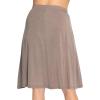image:imageSTRETCH IS COMFORT Knee Length and Midi ALine Flowy Skirt  Comfortable Clothes for Women  S5XMocha