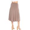image:imageSTRETCH IS COMFORT Knee Length and Midi ALine Flowy Skirt  Comfortable Clothes for Women  S5XMocha