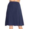image:imageSTRETCH IS COMFORT Knee Length and Midi ALine Flowy Skirt  Comfortable Clothes for Women  S5XNavy Blue