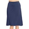 image:imageSTRETCH IS COMFORT Knee Length and Midi ALine Flowy Skirt  Comfortable Clothes for Women  S5XNavy Blue