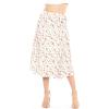 image:imageSTRETCH IS COMFORT Knee Length and Midi ALine Flowy Skirt  Comfortable Clothes for Women  S5XPink Rose Vine