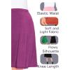 image:imageSTRETCH IS COMFORT Knee Length and Midi ALine Flowy Skirt  Comfortable Clothes for Women  S5XPink Rose Vine