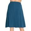 image:imageSTRETCH IS COMFORT Knee Length and Midi ALine Flowy Skirt  Comfortable Clothes for Women  S5XTeal