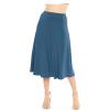 image:imageSTRETCH IS COMFORT Knee Length and Midi ALine Flowy Skirt  Comfortable Clothes for Women  S5XTeal