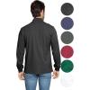image:imageSTRETCH IS COMFORT Mens Cotton Mock Neck Short Sleeve amp Cuffed Long Sleeve TopBlack