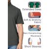 image:imageSTRETCH IS COMFORT Mens Cotton Mock Neck Short Sleeve amp Cuffed Long Sleeve TopBurgundy